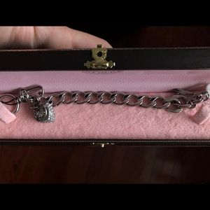 Juicy Couture Silver Charm Bracelet NWT